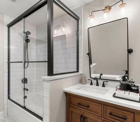 renovated bathroom in Marietta, GA