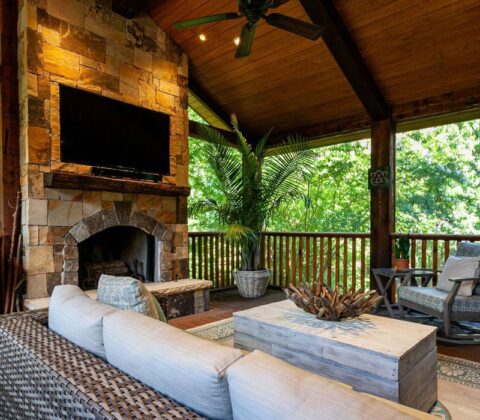 outdoor living area in Marietta, GA